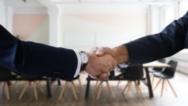 Business handshake