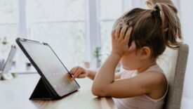 child using tablet