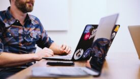 employee using computer