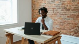 employee using computer