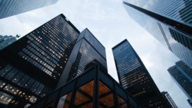 Skyscrapers from ground view