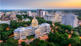 City of Mississippi from above