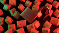 Padlock with computer keys