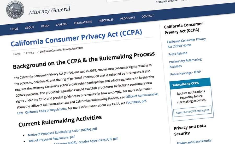 CCPA Update Analyzing the AG's Proposed Regulations 20191209