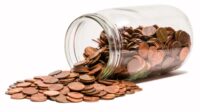 coins in jar