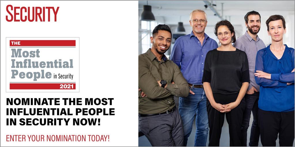 Nominate the Most Influential People in Security – Deadline is today June 1, 2021